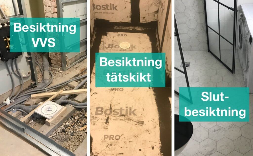 Undvik dolda fel i badrum genom trestegsbesiktning